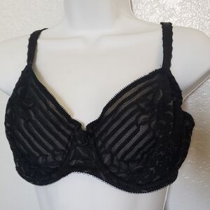 Wacoal Black Lace Bra Size 38D